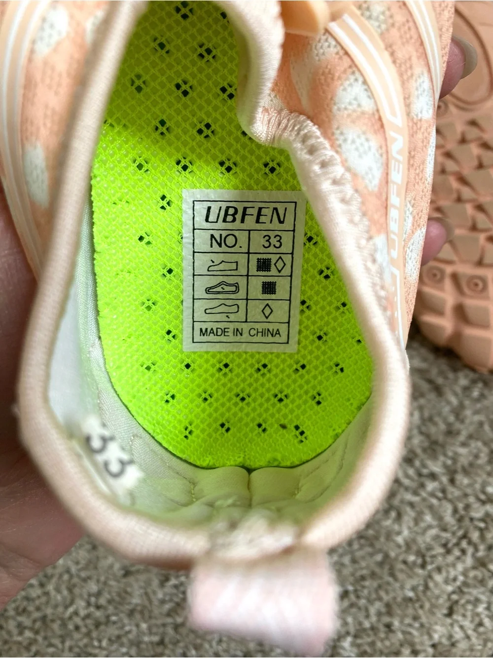 Girls Water Shoes - Size 2